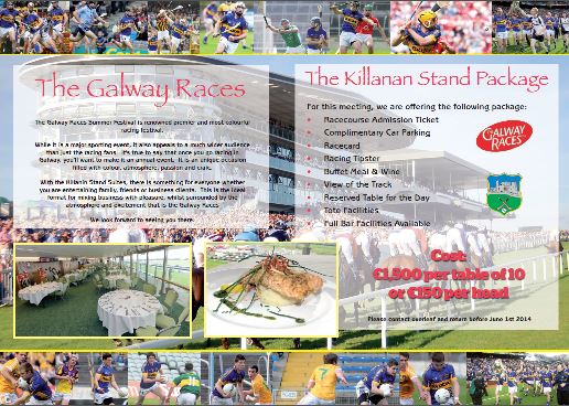 Team Tipperary GAA Galway Races – July 28th 2014