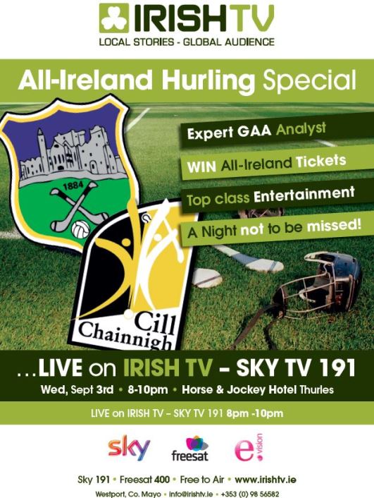 Irish TV to broadcast special All-Ireland Hurling Final TV show from Tipperary