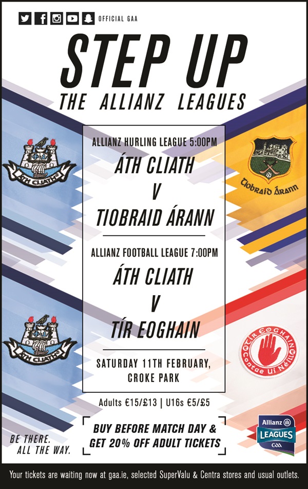 Allianz Hurling League Division 1A – Tipperary v Dublin