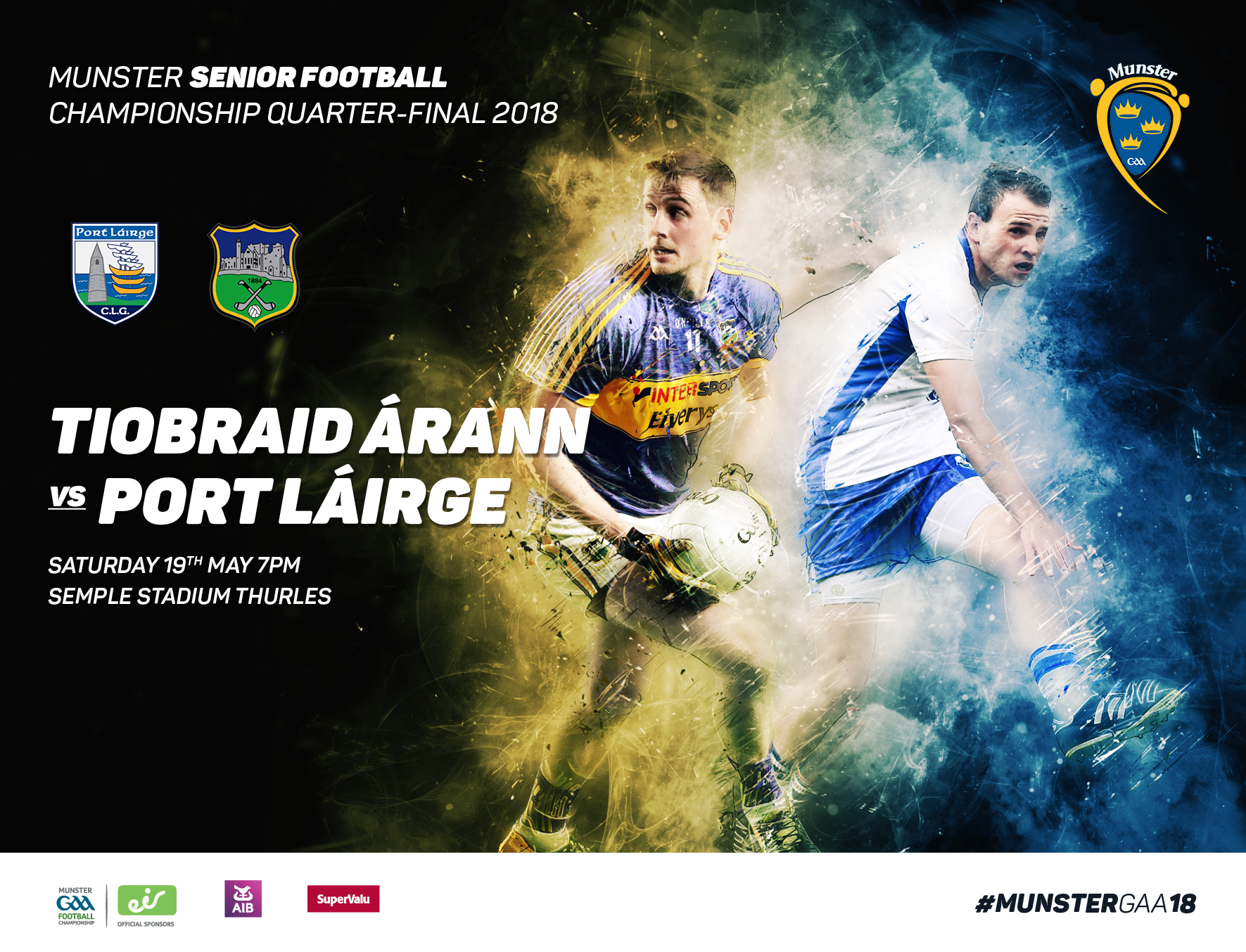 Munster SFC Quarter Final – Saturday 19th May 2018